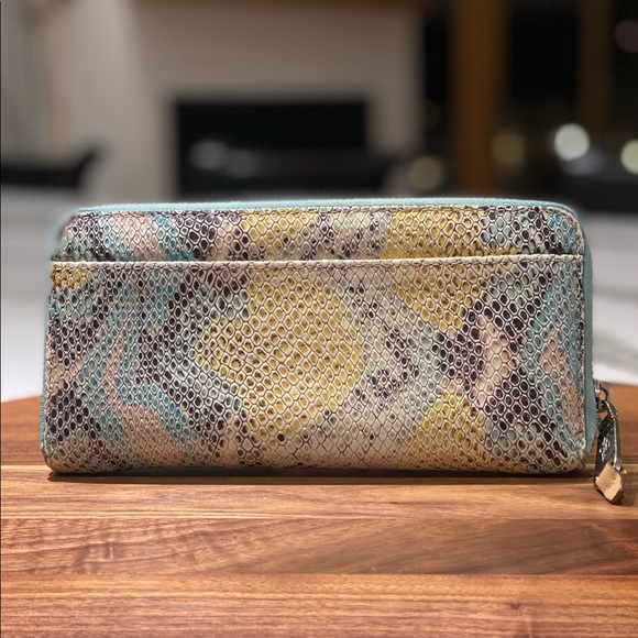 Cole Haan Rainbow Snakeskin Wallet - Picture 4 of 8